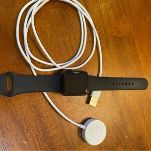 Apple watch.  Early edition.  Black. With charger